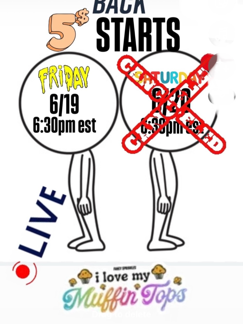 LIVE 6/19 & 6/20 @ 6:30pm est |  $5 start LOTS NWT | $5 STARTS + PAY 1 SHIPPING